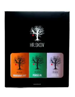 3 stk Hr. Skov øl - i gaveæske - Spiritus