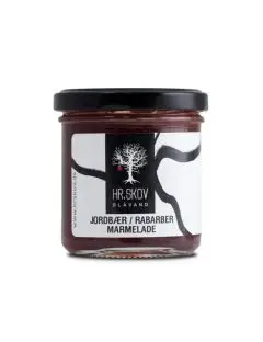 Jordbær/Rabarber Marmelade - Hr. Skov's udvalg