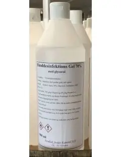 Hånddesinfektions Gel 70% med glycerol - Køkkengrej